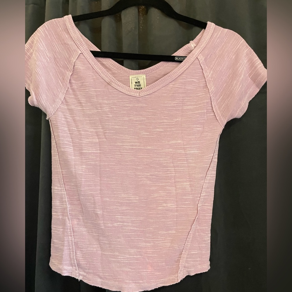 Purple free people shirt
